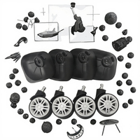 Roulettes de remplacement robustes et détachables pour bagages de voyage, pièces détachées pour valises de luxe, accessoires