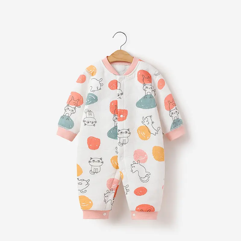 Pagliaccetto per neonato in cotone 100% carino pagliaccetto per bambini e bambine Unisex primavera stile ODM fornitura per 0-3 mesi