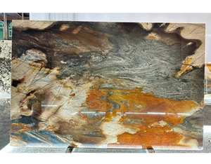 Dalle de quartzite à veines dorées Lapis Lazuli pour villa haut de gamme, polissage personnalisé, technique naturelle d'intérieur - Product Image 3