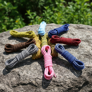 WEGOODZF, cordones <span class=keywords><strong>de</strong></span> poliéster <span class=keywords><strong>a</strong></span> rayas redondos <span class=keywords><strong>de</strong></span> 4MM <span class=keywords><strong>de</strong></span> espesor personalizados <span class=keywords><strong>de</strong></span> alta calidad para exteriores, senderismo, caminar, zapatos y botas <span class=keywords><strong>de</strong></span> trabajo, par - Product Image 1