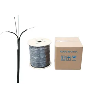 FTTH Indoor Outdoor 2 Hilos Self-support Fiber Optic Cable FTTH Single Mode Drop Cable GJYXCH/GJYXFCH 2KM Price