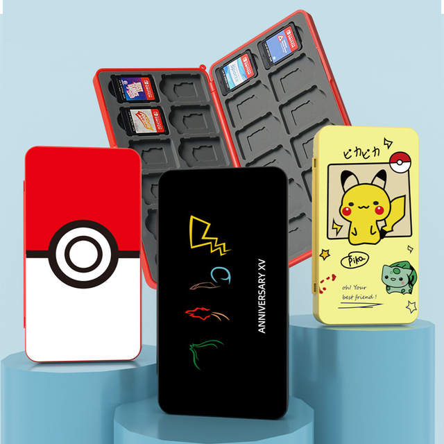 For Switch OLED 24-in-1 Game Card Storage Box with Protection Plastic Material Gaming Accessories