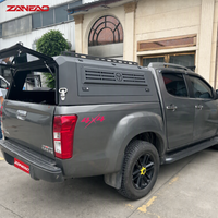Capot rigide en alliage d'aluminium pour pick-up avec portes latérales solides et porte arrière à persiennes pour Mitsubishi L200
