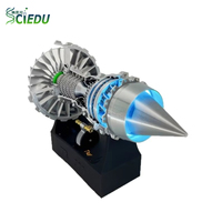 Moteur turbofan d'aviation électrique SCIEDU en plastique, à vitesse réglable, pièce de présentation pour avion de ligne