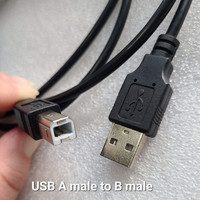 1m 1.5m 1.8m longueur personnalisée connecteur USB 2.0 Type A mâle vers Type B mâle câble pour imprimante ordinateur