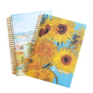 Fast Shipping Custom Printed Premium Students A5 Coil Recyclable Notebook For Promotion Gift