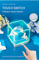 Calendrier 3D en papier bleu personnalisé 2026, fait main, avec logo personnalisé, support dropshipping Chine, décoration de bureau, cadeau, bloc-notes, marque-page d'amour
