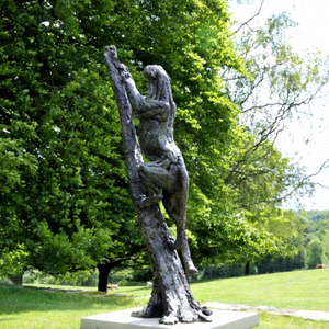 Sculptures d'animaux décoratives de jardin, statue de panthère en bronze grandeur nature, moulage, art 3D et objet de collection - Product Image 1