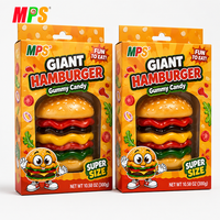 Caramelos de Goma Gigantes Personalizados MPS - Sabor Afrutado Bajo en Azúcar, Forma de Dibujos Animados, Multicolores