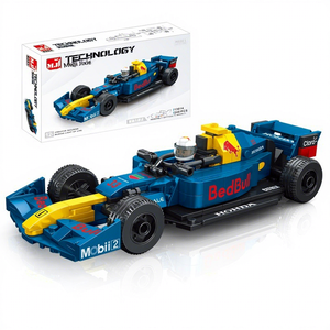 Voiture de <span class=keywords><strong>course</strong></span> de Formule 1 pour enfants, jouet de construction, boîte cadeau, modèle de voiture de <span class=keywords><strong>course</strong></span> créatif dans <span class=keywords><strong>une</strong></span> élégante boîte cadeau - Product Image 5
