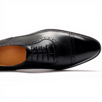 Chaussures Oxford Homme en Cuir Véritable Italien Faites à la Main Marron Noir Habillées Formelles à Bout Pointu à Lacets Antidérapantes – Grande Vente