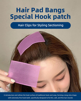 Autocollant coloré personnalisé en nylon 100 % avec logo, fixation auto-agrippante pour barbier, réutilisable, pour maintenir les mèches de cheveux