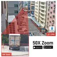 8 Inci WiFi 5MP 4K Audio Dua Arah IP66 50X Zoom Optik CMOS Penglihatan Malam Deteksi Manusia Keamanan Luar Ruangan Kartu SIM 4G Kartu Memori