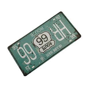 Placas de Matrícula de <span class=keywords><strong>Coche</strong></span> de Metal Personalizadas con Diseño Vintage Histórico, Placas de Registro de Vehículos Personalizadas para Decoración de Pared - Product Image 2