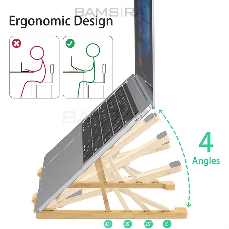 Laptop Stand for Desk,Adjustable Ergonomic Portable Laptop Holder, Foldable Computer Stand