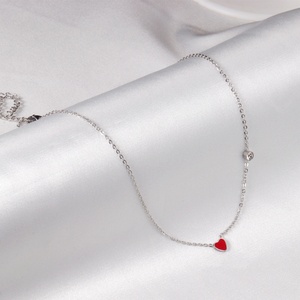 Collar con Colgante de Corazón en Acero Inoxidable, Chapado en Oro PVD, con Circonita, Envío Rápido, Disponible en Stock - Product Image 6