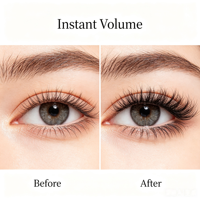 Faux cils en poils synthétiques effet œil de chat, 16 pièces (8 paires), vaporeux, évasés, volumineux, croisés, pour un look naturel et glamour, ensemble de cils faits main
