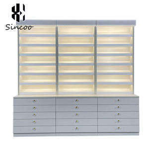 Custom Modern Wood <b>Wall</b> Stand Solon Furniture Nail Polish <b>Cabinets</b> Rack Spa Polish <b>Wall</b> <b>Mounted</b> <b>Display</b> <b>Cabinet</b> Rack - Product Image 1