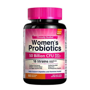 Probiotiques pour adultes OEM, soutien immunitaire, capsules pour femmes et hommes, probiotiques composés, vitamines, 50 milliards d'UFC, 60 capsules - Product Image 1
