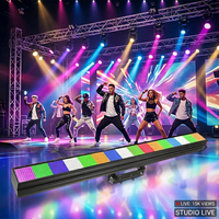 Matrice de lumière LED RGB 3-en-1 1296x0.3W IP65 DMX512 Stroboscope Flash en alliage d'aluminium CRI90 pour discothèques et bars