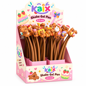 Bolígrafo de Gel con Diseño de Oso KAIX, 0.5 mm, Bolígrafo con Movimiento y Escritura <span class=keywords><strong>3D</strong></span>, Bolígrafo de Plástico con Bola, Promocional para Regalos Escolares - Product Image 1