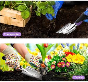 Kit de Herramientas de Jardinería de Acero Inoxidable, Regalo para Mujeres y Hombres, con Bolsa de Herramientas Resistente para un Fácil Almacenamiento - Product Image 3