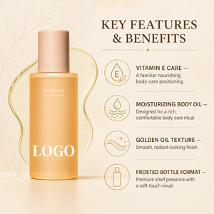 Aceite Corporal Nutritivo e Hidratante con Brillo de HKH Body Care, Marca Privada, con Vitamina E y Perfume, Aceite Hidratante Corporal - Product Image 1