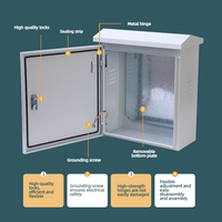Boîtier de distribution industriel en acier galvanisé étanche IP30 pour usage extérieur, avec serrure hybride, 300A 230V, coffret électrique