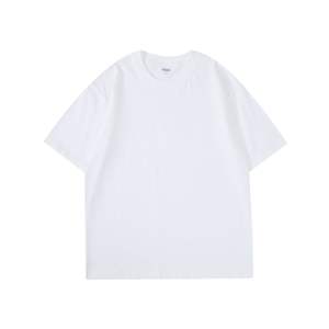 Camiseta Holgada de Color Caramelo con Hombros Caídos, 100% Algodón de Doble Hilo, 260G, para Adolescentes, Algodón Puro de Doble Hilo - Product Image 4