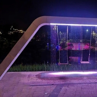 Rideau d'eau numérique à LED synchronisé avec la lumière, pour spectacles nocturnes, vente chaude 2026