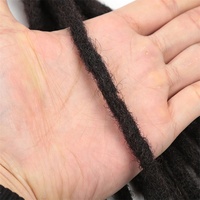 Estensioni Dreadlocks in Capelli Umani Spessi, 10 Ciocche Fatte a Mano