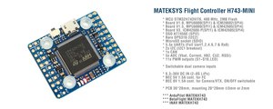 Controlador de Vuelo Matek MATEKSYS H743-MINI V3 H7 STM32H743VIT6 ICM42605/ICM42688P con OSD PDB Integrado para Drones de Carreras FPV RC - Product Image 5