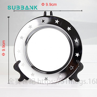Assiettes à dîner personnalisées en alliage d'aluminium Subbank, transfert thermique par sublimation, durables, 6 pouces, logo imprimable, photo promotionnelle