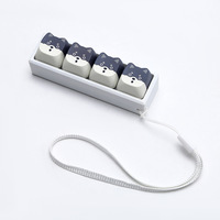 Vente en gros de jouets anti-stress à 4 touches, clicker pour les doigts, mignon chat chien, keycaps créatifs, clicker anti-stress, porte-clés