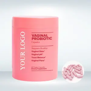 Suplementos vaginais puros dos probióticos das cápsulas dos probióticos vaginais de OEM/ODM para o equilíbrio do ph das mulheres com Prebiot