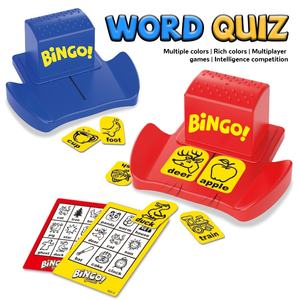 <span class=keywords><strong>Jeu</strong></span> de Bingo Éducatif pour Enfants BINGOGAME – Apprentissage des Mots en Anglais – <span class=keywords><strong>Jeu</strong></span> de Société en Plastique avec Fonctionnalités de Puzzle - Product Image 1