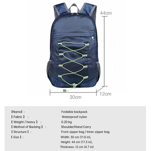Sac à dos décontracté léger pour ordinateur portable, idéal pour les voyages en avion, avec poche antivol - Product Image 2