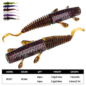 เหยื่อปลอมกุ้ง<span class=keywords><strong>ลอย</strong></span>น้ำ WEIHE 6 สี ขนาด 6.8 ซม. 7.6 ซม. ทำจาก TPE หางแบบเข็มเกลียว ไม่มีตะขอ สำหรับตก<span class=keywords><strong>ปลา</strong></span>แบส <span class=keywords><strong>ปลา</strong></span>เทราต์ <span class=keywords><strong>ปลา</strong></span>เพิร์ช <span class=keywords><strong>ปลา</strong></span>แครปปี้ - Product Image 2