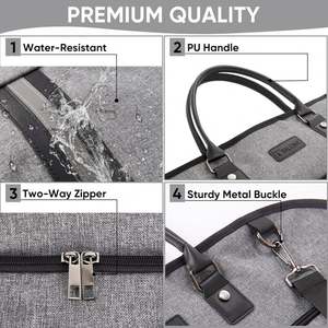 Échantillon gratuit de sacs à vêtements pour le voyage, rangement dans le placard, sac à vêtements suspendu avec poche, housse de costume pour hommes pour chemises - Product Image 5