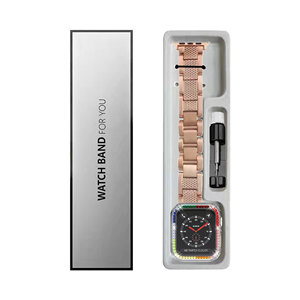 <span class=keywords><strong>Caja</strong></span> de Empaque Universal de Lujo para Correa de Reloj Inteligente RYB para <span class=keywords><strong>Apple</strong></span> <span class=keywords><strong>Watch</strong></span>, Silicona, <span class=keywords><strong>Acero</strong></span> Inoxidable, Nailon, Cuero - Product Image 2
