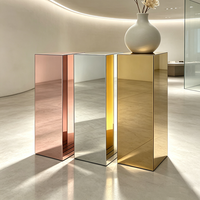 Robuste Quadratische Transparente Acryl-Basis für Party-Hintergrund Hochzeits-Blumenständer Display-Podeste mit Individuellem Logo
