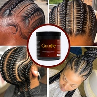 Cire coiffante bio végane sans silicone Loc Gel Extra Hold 16oz Protection thermique Texturisante Cheveux bouclés/frisés Moustache Tresses