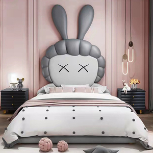 Lit pour enfants style Ins en forme <span class=keywords><strong>de</strong></span> dessin animé populaire Dernier design rose Lit rembourré pour enfants Lit pour enfants moderne et <span class=keywords><strong>de</strong></span> haute qualité <span class=keywords><strong>pas</strong></span> <span class=keywords><strong>cher</strong></span> - Product Image 6