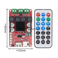 TPA3116 2*50W module amplificateur 2X50W bluetooth 2.1 TF carte décodage avec télécommande carte amplificateur