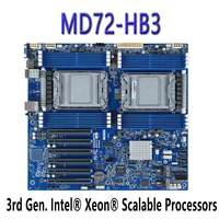 Motherboard Gigabyte MD72-HB3 (rev.1.x) Chipset Intel C621A DDR4 Server Rekondisi Soket P+ Dual LGA 4189 Port USB 2.0/3.0