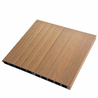 Kit de clôture extérieure moderne, résistant aux intempéries, économique, de couleur marron, pour projets de périmètre agricole, avec poteaux en aluminium, clôture en WPC