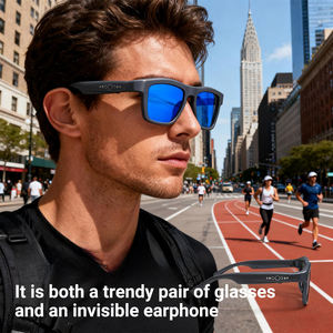 Gafas de Audio Inteligentes JS-22 Pro con Traducción por IA, Auriculares de Oreja Abierta BT5.4, Lentes Electrocrómicas, Protección UV y Carga Magnética - Product Image 5
