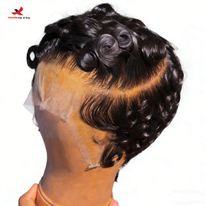 Cheveux vierges non coréens HQ Mixed Proc Discount Factory Wholesale Lace Closure pour perruque bouclée, vente transfrontalière - Product Image 1