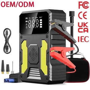Yueming Nouveau Compresseur d'Air Portable 12V 26640mAh ABS pour Pneus avec Manomètre Numérique et Moniteur de Pression des Pneus, <span class=keywords><strong>Pince</strong></span> Intelligente pour Voiture - Product Image 3