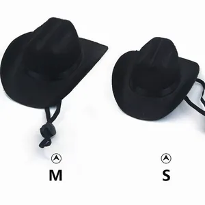 หมวก Western หมวกคาวบอยสุนัขหมวกกันน็อคขนาดเล็กหญ้าทอหมวกสัตว์เลี้ยงคาวบอย